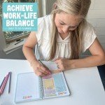 Daily Planner Undated – Undated Daily Planner Notebook with Hourly Schedule, To-Do List & Gratitude Section, Cute Journal for Women & Kids (Pink)