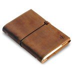 Wanderings A5 6-Ring Refillable Binder/Leather Planner – with Inner Pockets | Genuine Full-Grain Leather | 52 Week Undated Calendar | Filofax Compatible – 6" x 8.5" / 15x22cm