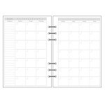 6 Ring Binder Refill, Undated A5 Planner Inserts, Monthly Planner Refill for Compatible with Filofax, Tracker Book, 45sheets/90pages, Harphia(A5 5.59 x 8.27'',Monthly)