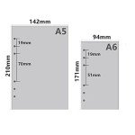 6 Ring Binder Refill, Undated A5 Planner Inserts, Monthly Planner Refill for Compatible with Filofax, Tracker Book, 45sheets/90pages, Harphia(A5 5.59 x 8.27'',Monthly)