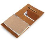 Wanderings A5 6-Ring Refillable Binder/Leather Planner – with Inner Pockets | Genuine Full-Grain Leather | 52 Week Undated Calendar | Filofax Compatible – 6" x 8.5" / 15x22cm