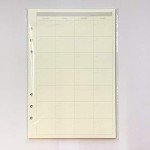 6 Ring Binder Refill, Undated A5 Planner Inserts, Monthly Planner Refill for Compatible with Filofax, Tracker Book, 45sheets/90pages, Harphia(A5 5.59 x 8.27'',Monthly)