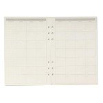 6 Ring Binder Refill, Undated A5 Planner Inserts, Monthly Planner Refill for Compatible with Filofax, Tracker Book, 45sheets/90pages, Harphia(A5 5.59 x 8.27'',Monthly)