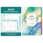2025 Planner Refills - Planner Refills, JAN 2025 - DEC 2025, A5 Planner Inserts, 5.5 x 8.5 inch, 7 Holes, 2025 Weekly & Monthly Planner Refills, A5 Planner Refills - Green