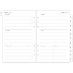 2025 Weekly & Monthly Planner Refill, A5 Planner Inserts for 6 Holes, 12 Monthly Calendars with Monthly Tabs, 5.5"x8.5", 6-Hole Punched