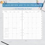 2025 Weekly & Monthly Planner Refill, A5 Planner Inserts for 6 Holes, 12 Monthly Calendars with Monthly Tabs, 5.5"x8.5", 6-Hole Punched
