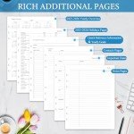 2025 Weekly & Monthly Planner Refill, A5 Planner Inserts for 6 Holes, 12 Monthly Calendars with Monthly Tabs, 5.5"x8.5", 6-Hole Punched