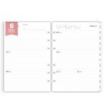 2025 Weekly & Monthly Planner Refills, Forvencer 6-Hole Punched Planner Inserts, 12 Months (Jan 2025 - Dec 2025), Calendar Refills with Monthly Tabs, 5.5" x 8.26" for A5 6-Ring Organizer Binders