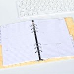 2025 Weekly & Monthly Planner Refill, A5 Planner Inserts for 6 Holes, 12 Monthly Calendars with Monthly Tabs, 5.5"x8.5", 6-Hole Punched