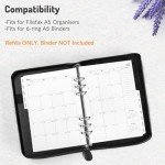 2025 Weekly & Monthly Planner Refills, Forvencer 6-Hole Punched Planner Inserts, 12 Months (Jan 2025 - Dec 2025), Calendar Refills with Monthly Tabs, 5.5" x 8.26" for A5 6-Ring Organizer Binders