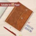 Mr. Pen A5 Leather Planner - 6 Ring Binder, Refillable Notebook