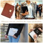 EGOSUNNY Luxury Crocodile Muse Journal - A5 Binder Undated Planner Cover with 80 Sheets, Dividers & Metal Ballpoint Pen - Refillable 6-Ring Journal Notebook - Gift for Birthday & Mother’s Day