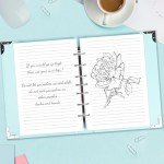 A5 Refill Paper, 7-Hole Planner Inserts for A5 Binder Budget Planner Journals Notebook, Loose Leaf Lined Paper with Binder Dividers, 240 Pages 5-1/2" x 8-1/2", White