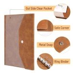 Mr. Pen A5 Leather Planner - 6 Ring Binder, Refillable Notebook