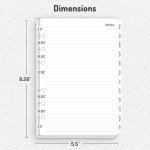 2025 Weekly & Monthly Planner Refills, Forvencer 6-Hole Punched Planner Inserts, 12 Months (Jan 2025 - Dec 2025), Calendar Refills with Monthly Tabs, 5.5" x 8.26" for A5 6-Ring Organizer Binders