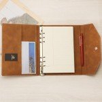 Mr. Pen A5 Leather Planner - 6 Ring Binder, Refillable Notebook