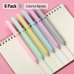 Mr. Pen- Retractable Gel Pens, 6 Pack, Color Ink Gel Pens Fine Point, Pastel Colors, 0.7mm Gel Pens Fine Point, Retractable Pens, Cute Pens, Aesthetic Pens for Journaling Fine Tip Pens