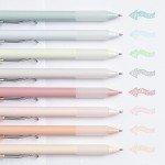 BLIEVE - Pastel Colored Gel Pens With Cool Matte Finish, Aesthetic and Cute Pens With Smooth Writing For Journaling And Bible Note Taking No Bleed Through, Cute School Supplies 8 Pack