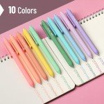 Mr. Pen- Retractable Gel Pens, 10 Pack, Pastel Color Ink Gel Pens, Gel Pens Fine Point 0.7mm, Retractable Pens, Cute Pens, Gel Ink Pens, Aesthetic Pens for Journaling Fine Tip Pens