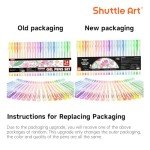 Shuttle Art Pastel Gel Pens, 24 Pastel Milky Colors Gel Pen for Black Paper, Adults Coloring Books Drawing Doodling Crafts Scrapbooking Journaling