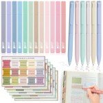 DazSpirit Bible Journaling Kit, 12 Pastel Bible Highlighters and 6 Pens with 90 Laminated Bible Tabs, Bible Study Kit for Women & Men Office School, Bible Study Supplies