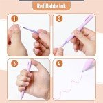 Mr. Pen- Retractable Gel Pens, 8 Pack, Color Ink Gel Pens Fine Point, Macaron Pastel Colors, 0.7mm Gel Pens Fine Point, Retractable Pens, Cute Pens, Aesthetic Pens for Journaling Fine Tip Pens