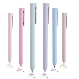 BAYTORY 6Pcs Colored Gel Pens, Pastel Ink Colors, Quick Dry Ink Pen Fine Point 0.5mm Smooth Writing for School Supplies Journaling Notetaking Stationery
