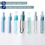 Mr. Pen- Gel Pen Set, 12 Pack, Pastel Blue Barrels, 1 x Aesthetic Highlighter, 0.5mm Black Ink Gel Pens for Journaling