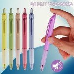 WY WENYUAN Cute Pens, 12-Pcs Pastel Ballpoint Pens Bulk, Fine Point Smooth Writing Pens, Colorful Best Gift Pens, Black Ink 1.0 mm Journaling Pen, Pens Office Supplies for Women & Men, Note Taking