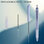 WY WENYUAN Cute Pens, 12-Pcs Pastel Ballpoint Pens Bulk, Fine Point Smooth Writing Pens, Colorful Best Gift Pens, Black Ink 1.0 mm Journaling Pen, Pens Office Supplies for Women & Men, Note Taking