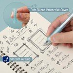 Mr. Pen- Gel Pen Set, 12 Pack, Pastel Blue Barrels, 1 x Aesthetic Highlighter, 0.5mm Black Ink Gel Pens for Journaling