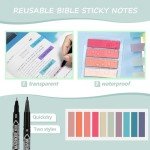 40 Pcs Bible Journaling Kit, Bible Study Kit for Women, Bible Journaling Supplies with Pastel Bible Highlighters and Tabs, Bible Pens,Sticky Notes, Bookmarks, All-in-One Christian Bible Study Supplies