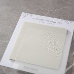 DiverseBee 50 Sheets Pastel Transparent Sticky Notes, 3x3” Clear Sticky Tabs, Translucent Page Flags Book Markers Stickers, Planner Accessories, Bible Journaling Study Office School Supplies (Feather)