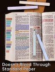 NiArt Bible Highlighters and Pens No Bleed, Morandi Colors 12 Highlighters + 8 Gel Pens + 200 Sticky Notes, Ergonomic Design with Fade-Resistant Soft-Toned Pastel Ink for Journaling