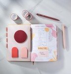 DIVERSEBEE Black Ink Ballpoint Pens, 3 Pack Retractable No Bleed Bible Pens, Cute Aesthetic Pastel Pens for Teachers, Bible Study Journaling Supplies, School Office Gifts Accessories, 1.0mm (Blush)