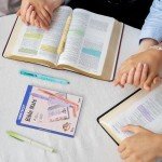 WRITECH Bible Mate Journaling Set: No Bleed Bible Highlighters & 0.7mm Black Ink Ballpoint Pens, Fast-Drying Ink, Pastel Colors Highlighter, Journaling Kit, 9ct