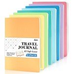 feela 8 Pack Soft Cover Journal Bulk, Notebooks College Ruled for Work, Lined Travel Journal for Students Women, Note Taking Notebook School Supplies Business Writing, 8.2” x 5.5”, A5, Pastel Colors