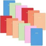 LABUK 12pcs A5 Bulk Notebooks Journals, 5.5 x 8in Lined Pastel Journal Notebook, Colors Ruled Journals for Writing, Office,60 Sheets 6 Color