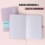 Xrunmix Lined Journals Notebooks for Work, 160 Pages, 5.5 x 8 inches, 100 GSM Paper, Hardcover (Pastel - 6 Pack)