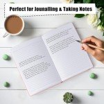 Xrunmix Lined Journals Notebooks for Work, 160 Pages, 5.5 x 8 inches, 100 GSM Paper, Hardcover (Pastel - 6 Pack)