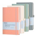 Comix 4 Pack Lined Journal Notebooks for Women, 176 Pages, 5.5 x 8.3, Hardcover, Morandi, 100gsm Paper, A5 Journaling Notebooks, Perfect for Work School Home