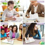 feela 5 Pack Notebooks Journals Bulk, Hardcover Classic Ruled Lined Journals with Pen Holder for Women Girls School Business Supplies, with 5 Black Pens, 120 GSM, 5.1”x8.3”, A5, Pastel Colors