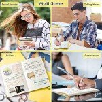 feela 8 Pack Soft Cover Journal Bulk, Notebooks College Ruled for Work, Lined Travel Journal for Students Women, Note Taking Notebook School Supplies Business Writing, 8.2” x 5.5”, A5, Pastel Colors