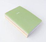 THiNKABLE Pastel Aesthetic Notebooks Set, Cute Journal Set 8 pack, A5 5.5 x 8.3 in 60 Pages, Simple Cover Notebook, Minimalist Journal for Women Lined Paper, Soft Cover Journals