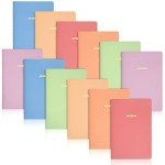 EOOUT 12 Pack A5 Lined Bulk Journals for Writing, 5.5 x 8in Pastel Journal Notebook Set, Cute Notebooks Softcover Thin Journals for Kids, Drawing, Sketchbook, School Supplies(6 Colors)