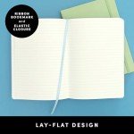 PAPERAGE Lined Journal Notebooks, 3 Pack, (Blush, Mint, Lavender), 160 Pages, Medium 5.6 inches x 8 inches - 100 GSM Thick Paper, Hardcover