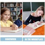 EMOMAS Lined Journal Notebook, (pink), 160 Pages, Medium 5.7 inches x 8 inches - 100 gsm Thick Paper, Hardcover