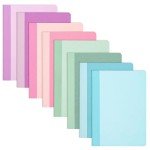 PAPERAGE 8-Pack Composition Notebook Journals, 60 Pages, 8 Color Covers with College Ruled Lined Paper, (Pastel), 5.75 in x 8 in – Small Notebooks for Kids, Travel, School, Office or School Supplies