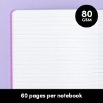 PAPERAGE 8-Pack Composition Notebook Journals, 60 Pages, 8 Color Covers with College Ruled Lined Paper, (Pastel), 5.75 in x 8 in – Small Notebooks for Kids, Travel, School, Office or School Supplies