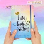 MESMOS A5 Vegan Leather Lined Journal for Women, Inspirational and Cute Writing Leather Journals for Women, Hardcover Pretty Notebooks for Writing (Pastel Dreamwave)